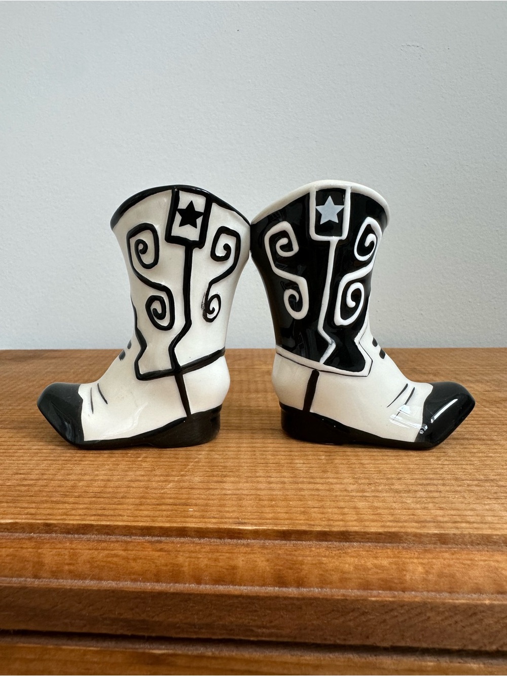 Magnetic Cowboy Boot Salt and Pepper Shakers